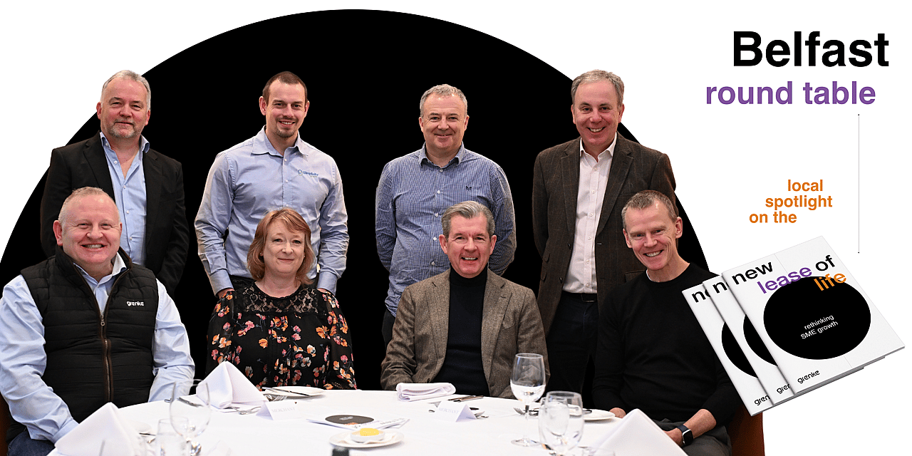 Participants of the third round table discussion on SME leasing solutions, featuring grenke Leasing team and industry leaders, exploring alternative finance and sustainable growth.