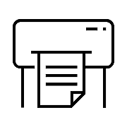 Copier icon representing the fact that grenke funded over 94,000 assets in 2021, including numerous copiers and related office equipment.