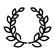 Icon of a laurel wreath signifying grenke's commitment to trust, honesty, and integrity in financial solutions.